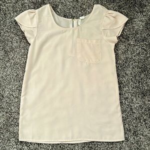 Japna Tan Zip Back Blouse XS